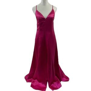 Lovers and Friends NWT Fuschia Saten Gown Size S